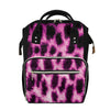 Hot Purple And Black Cheetah Print Diaper Bag