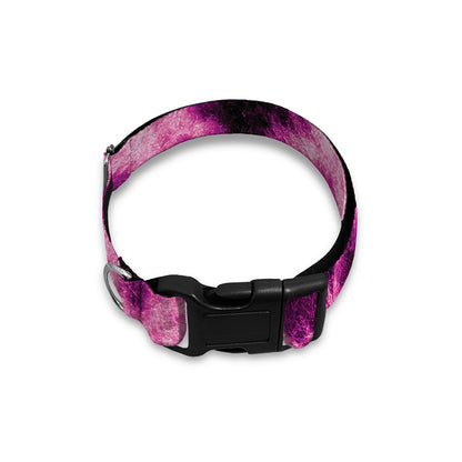 Hot Purple And Black Cheetah Print Dog Collar