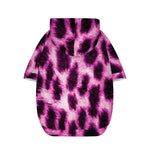 Hot Purple And Black Cheetah Print Dog Zip Up Hoodie