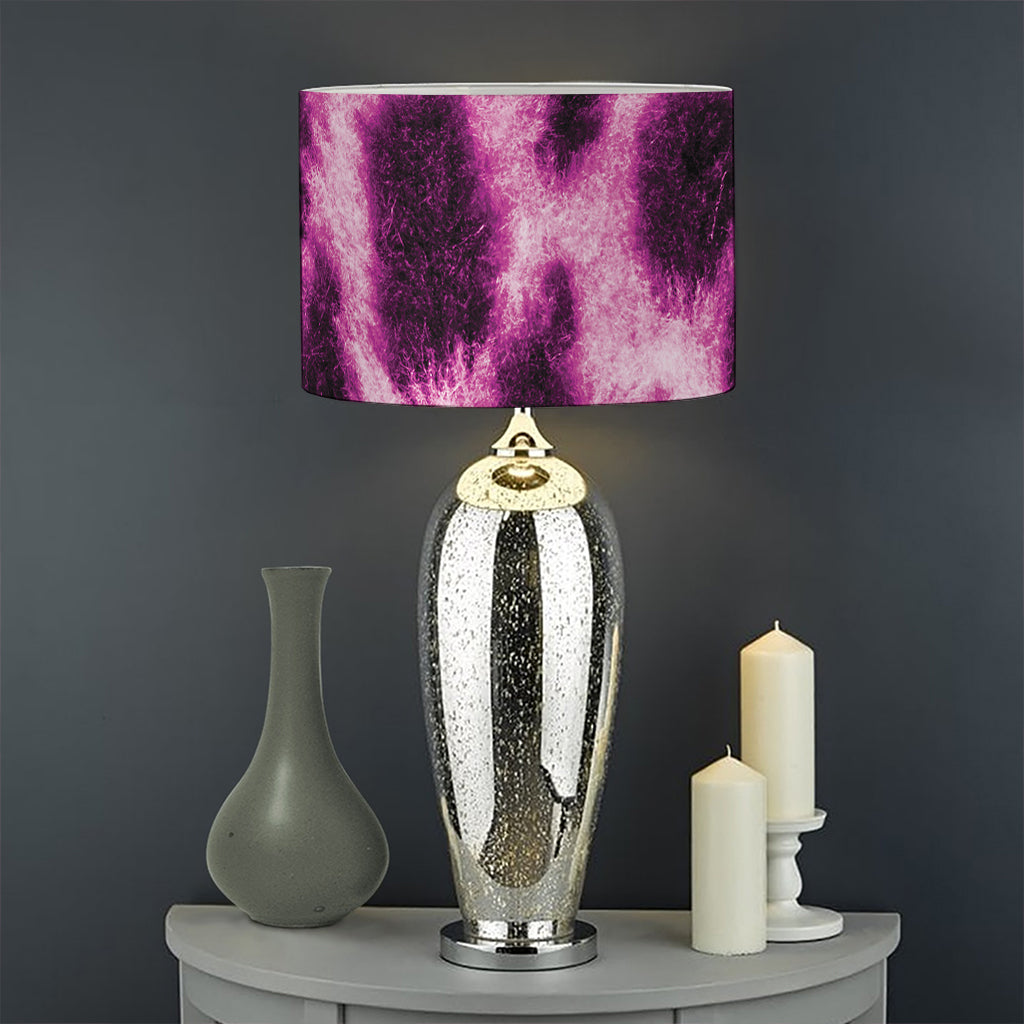 Hot Purple And Black Cheetah Print Drum Lamp Shade