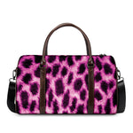 Hot Purple And Black Cheetah Print Duffle Bag