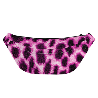 Hot Purple And Black Cheetah Print Fanny Pack