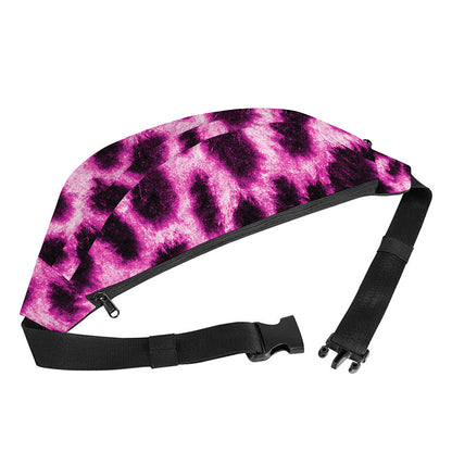 Hot Purple And Black Cheetah Print Fanny Pack