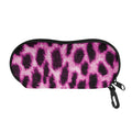 Hot Purple And Black Cheetah Print Glasses Case