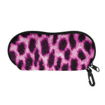 Hot Purple And Black Cheetah Print Glasses Case
