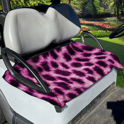 Hot Purple And Black Cheetah Print Golf Cart Seat Cover