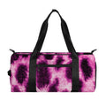 Hot Purple And Black Cheetah Print Gym Bag