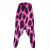 Hot Purple And Black Cheetah Print Hammer Pants