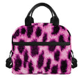 Hot Purple And Black Cheetah Print Insulated Lunch Bag