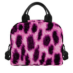 Hot Purple And Black Cheetah Print Insulated Lunch Bag