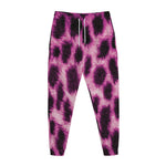 Hot Purple And Black Cheetah Print Jogger Pants