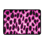 Hot Purple And Black Cheetah Print Kitchen Mat