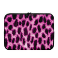 Hot Purple And Black Cheetah Print Laptop Sleeve