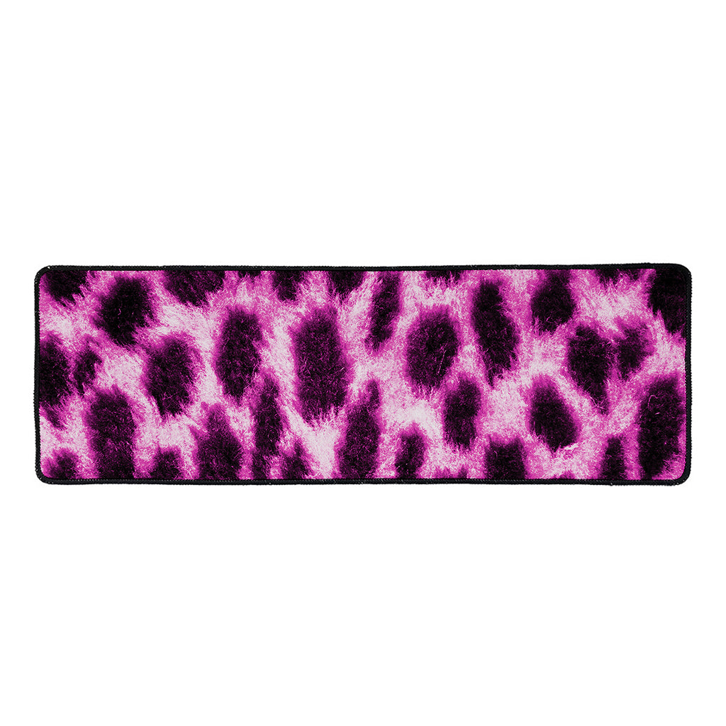 Hot Purple And Black Cheetah Print Long Kitchen Mat