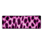 Hot Purple And Black Cheetah Print Long Kitchen Mat