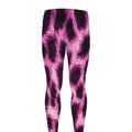 Hot Purple And Black Cheetah Print Men's Leggings