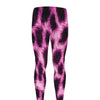 Hot Purple And Black Cheetah Print Men's leggings