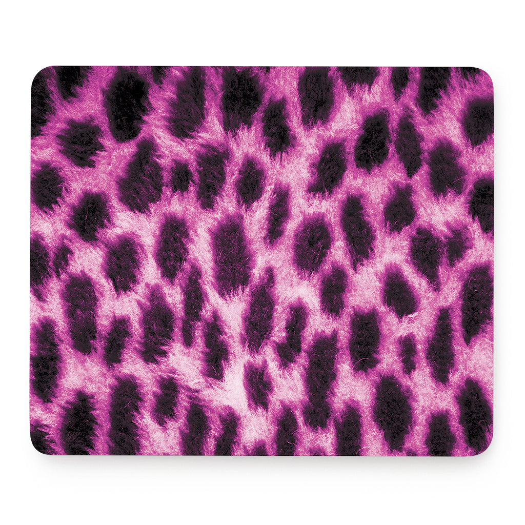 Hot Purple And Black Cheetah Print Mouse Pad