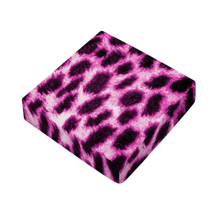 Hot Purple And Black Cheetah Print Outdoor Seat Cushion Cover