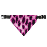 Hot Purple And Black Cheetah Print Over The Collar Dog Bandana