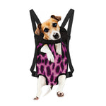 Hot Purple And Black Cheetah Print Pet Carrier Backpack