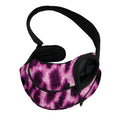 Hot Purple And Black Cheetah Print Pet Sling Carrier