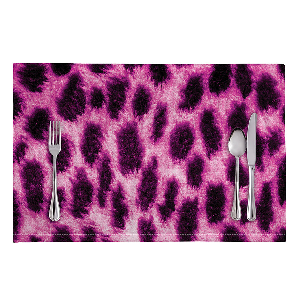 Hot Purple And Black Cheetah Print Placemat