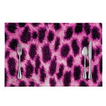 Hot Purple And Black Cheetah Print Placemat