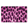 Hot Purple And Black Cheetah Print Polyester Doormat