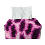 Hot Purple And Black Cheetah Print Rectangle Tissue Box Cover