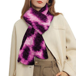 Hot Purple And Black Cheetah Print Scarf