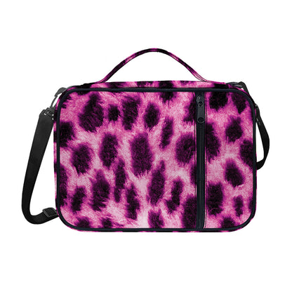 Hot Purple And Black Cheetah Print Shoulder Strap Bible Bag