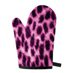 Hot Purple And Black Cheetah Print Single Oven Mitt