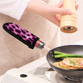Hot Purple And Black Cheetah Print Skillet Handle Cover