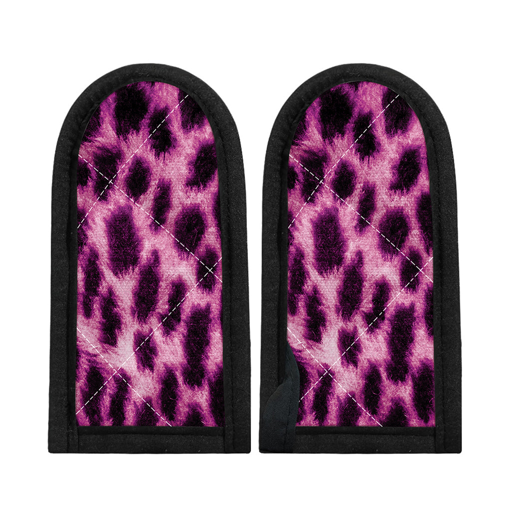 Hot Purple And Black Cheetah Print Skillet Handle Cover