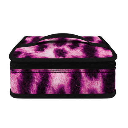 Hot Purple And Black Cheetah Print Small Lunch Bag