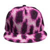 Hot Purple And Black Cheetah Print Snapback Cap