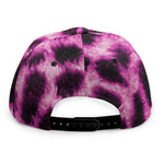 Hot Purple And Black Cheetah Print Snapback Cap