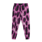 Hot Purple And Black Cheetah Print Sweatpants