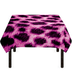 Hot Purple And Black Cheetah Print Tablecloth