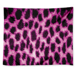 Hot Purple And Black Cheetah Print Tapestry