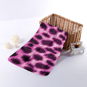 Hot Purple And Black Cheetah Print Towel