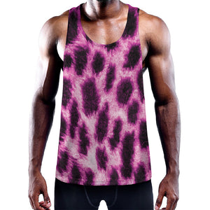 Hot Purple And Black Cheetah Print Training Tank Top