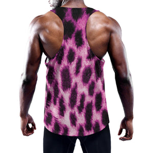 Hot Purple And Black Cheetah Print Training Tank Top