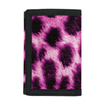 Hot Purple And Black Cheetah Print Trifold Wallet