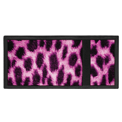 Hot Purple And Black Cheetah Print Trifold Wallet