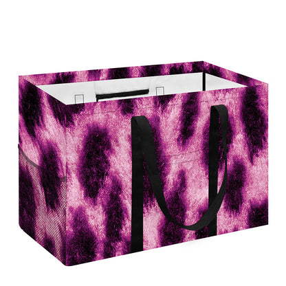 Hot Purple And Black Cheetah Print Utility Tote Bag