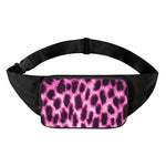 Hot Purple And Black Cheetah Print Waist Bag