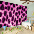 Hot Purple And Black Cheetah Print Wall Sticker