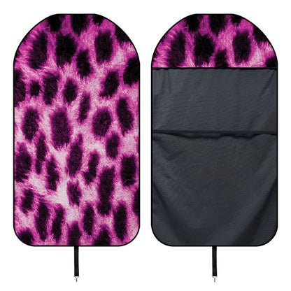 Hot Purple And Black Cheetah Print Waterproof Car Seat Cover